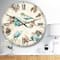 Designart 'Beige Bird Wings Traditional Wall Clock